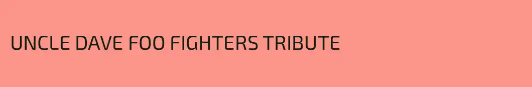 UNCLE DAVE FOO FIGHTERS TRIBUTE